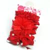 Novo Elástico de Cabelo Infantil Conjunto de Três Peças Faixa de Cabeça Macia de Nylon para Bebê Conjunto de Três Peças Acessório de Cabelo com Flor de Gaze para Bebê Menina Transfronteiriço