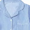 Europa 2026 Verano Conjunto de Pijama de Burbuja Crepé para Mujer Manga Corta Simple Azul Ropa de Casa Venta Directa de Fábrica