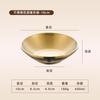Plato pequeño de acero inoxidable estilo coreano, cuenco para condimentos, plato para salsas, olla caliente, tazón para salsas, tazón de arroz, tazón pequeño comercial dorado