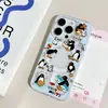 Funda linda de pingüino Pingu para teléfono Apple 18 Pro Max, diseñada para niñas, con una funda transparente magnética para los modelos 17/16/15