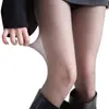 Meias de Tela com Design Sexy, Meias de Seda Anti-Puxão em Formato de Diamante, Meia-Calça Fina de Outono com Alta Elasticidade, Meias Pretas para Mulheres