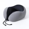 Almohada en Forma de U de Seda de Hielo, Almohada Cervical de Espuma Viscoelástica para Viaje, Almohada para Siesta en la Oficina, Almohada Cervical para Coche, Almohada Refrigerante para Avión, Almohada Cervical