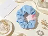 Goma para el pelo floral estilo óleo francés DIY fresca y dulce accesorio para el pelo estilo coreano. Fábrica proveedora para joyerías