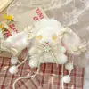 Bolsa de Pelúcia de Coelho Coração de Menina Lolita Estilo Japonês Desenho Animado Fofa Bolsa de Ombro Transversal Fashion para Viagem