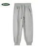 Otoño 2026 Nuevo Pantalón de Chándal Rayado con Retazos de Algodón Hua para Niños Niñas Pantalones Casuales Pantalones Deportivos Pantalones Largos con Puño