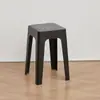 Bancos de Plástico Resistentes e Espessos para Uso Doméstico, Bancos Quadrados com Assento Acolchoado para a Sala de Estar, Bancos Simples Antiderrapantes para Sala de Jantar, Bancos Altos Empilháveis para Mesa de Jantar