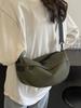 Bolso de tela de nailon para mujer, gran capacidad, novedad de verano 2024, informal, tipo bandolera, de alta gama y a la moda.