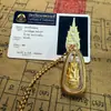 Amuleto Budista Tailandês, Buda da Medicina Dourado, 2548 Luang Por Koon, Buda da Medicina Flamejante, Amuleto Tailandês Autêntico de Templo Original