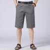 Pantalones Casuales de Verano para Hombre Cortos de Algodón de Cintura Alta Color Sólido Pantalones Casuales de Mediana Edad de Cintura Alta Sueltos Pantalones 100% Algodón