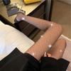Medias calientes de perforación verano delgadas malla hueca pantimedias talla grande anti-gancho seda para mujer calcetines básicos de ladrillo incrustado fabricantes venta al por mayor