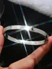 Carta de Comercio Exterior Joyería de Diamantes Incrustados Pulsera de Acero Inoxidable con Broche de Diamante para Mujer Pulsera de Acero de Titanio Corazón Amor Plata con Fila de Diamantes