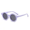 Gafas de sol de moda para niños, simples para hombre, combinan con todo, montura redonda, gafas para bebé, venta al por mayor de fábrica para mujer, gafas lindas de silicona suave