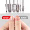Fornecimento de fábrica 6pc cabeça de moagem de unhas de diamante galvanizado haste de moagem de unhas cabeça de moagem mista 6 cabeça de moagem de unhas