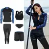 Protetor Solar Roupa de Mergulho de Secagem Rápida Masculina Dividida Calças de Manga Longa Roupa de Medusa para Snorkel Roupa de Banho Quente para Casal Roupa de Surf Feminina