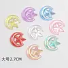 En stock Acrílico Estrella Luna Sonriente Joyería Accesorios DIY Gel de Crema Pasador Hecho a Mano Accesorios para Ropa Zapato Hebilla