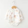 Ropa para Bebé Primavera y Otoño Mameluco Recién Nacido Algodón Puro Capa Base Sin Costuras Ropa Interior Triángulo Gateo Unisex Mono para Bebé