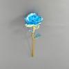 Cor flor dourada folha de ouro rosa flor artificial Tanabata Dia dos Namorados Natal Dia das Mães atividades pequeno presente