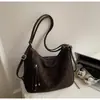 Bolso retro de gran capacidad estilo commuter para mujer, nueva colección otoño 2026, bolso de hombro casual, moderno y a la moda, diseño único