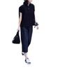 25329 Big Beauty Yiyuan 2025 Verano Nuevo Polo Suelto Manga Corta Casual Pantalón de Pierna Ancha para Mujer a la Moda