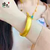 Pulseira Aro Liso 12mm Ouro Amarelo Abertura Traseira Pulseira Sólida Feminina Larga Fosca Jóia