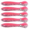 Venta al por mayor Locha Irritable 10 cm cebo artificial biónico 5 juegos de cola de pesca explosiva pez cebo blando cebo para perca de pozo negro