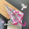 Gato de Manzana Verde Transparente Totalmente Automático Mango Largo 70% de Descuento Paraguas de Dibujos Animados Lindo Paraguas Plegable para Estudiante para Lluvia y Sol Engrosado