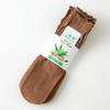 Medias S493 con Borde Fruncido, a Media Pantorrilla, Anti-enganches, Estilo Delgado, Calcetines Sueltos para Mujer, Calcetines Cortos para Mujer al por Mayor, Encaje de Terciopelo
