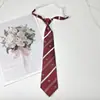 Gravata JK masculina e feminina estilo uniforme japonês coreano versátil estudante universitário camisa listrada material escolar dk curta moda-livre