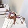 Gafas Transparentes Ultraligeras para Mujeres Miopes, Luz Azul Anti-Reflejo, Adecuadas para Caras Grandes, Efecto Adelgazante, Se Pueden Adaptar Lentes Graduadas, Armazones para Gafas de Hombre