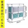 Liga de Alumínio Montagem Simples Aparador Armário Gabinete para Fogão de Cozinha Armário de Armazenamento para Sala de Estar Armário de Armazenamento para Varanda Armazenamento de Velas