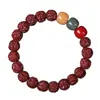 Pulsera Pequeña de Bodhi Vajra Similar al Jade Natural para Mujeres, Accesorio Estilo Tíbet, No Necesita Pulido, Forma Pátina, Joyería de Mano, Cuentas de Oración Budistas para Hombres