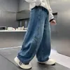 Pantalones de Primavera para Niños 2026 Estilo Nuevo Niños Grandes Primavera y Otoño Casuales Jeans de Pierna Recta para Niños Elegantes