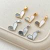 Colgante de amor blanco bobei natural chapado en oro real de 14 quilates, pulsera, collar, pendientes, accesorios, hecho a mano