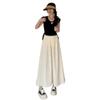 Pantalones Culotte de Lunares Blanco Hueso Yamamoto para Mujer Verano Delgados 2025 Nuevos de Cintura Alta Caídos Pequeños de Seda de Hielo Pierna Ancha