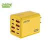 Carregador fosco 240W 4USB+4PD cabeça de carregamento de celular multi-porta adaptador de energia 5V2A12W atacado