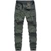 Pantalones largos informales finos de primavera y verano 2024 para hombre, con múltiples bolsillos, de secado rápido y talla grande, 9138