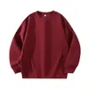 Sudadera chaqueta casual holgada de color liso estilo callejero americano para hombre, sudadera con capucha de moda otoño e invierno
