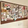 Adesivos de parede de feltro, mural de fotos, quadro de recados sem furar, quadro de cortiça, painel de exibição de parede, painel de parede, decoração de parede, autoadesivo
