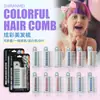 Fornecimento Exclusivo Transfronteiriço de Pente Colorido Dobrável para Cabeleireiro, Lápis de Cor para Cabelo, Pente Descartável para Coloração