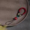 Cordão para Celular Imperial Sand Corda Curta para Pendurar no Pulso Anel Pulseira Pingente para Celular Tecido à Mão Masculino e Feminino Anti-perda