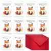 Conjunto de Cartão de Aniversário com Desenho de Animal Novo Grande Tamanho Transfronteiriço Envelope Cartão em Branco para DIY Bênção Escrita à Mão