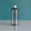 Botella de hombro inclinado de 100 ml a 500 ml con tapa de aluminio y tapón interior, empaque cosmético para hidrosol y loción, botella vacía de PET