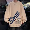 Sudadera con cuello redondo para hombre 2026 primavera y otoño nueva camiseta de manga larga capa base marca de moda ropa de pareja estilo americano chaqueta de moda