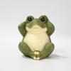 Estilo europeu Verde Três-sem Sapo Sala de estar Desktop Entrada Estante Ornamentos Decorações para casa Janela Foto Adereços