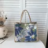 Bolso de mano tote tejido moderno y elegante, gran capacidad, bordado de lentejuelas floral, nuevo para mujer 2026, personalizado