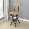 Cadeira dobrável, cadeira de jantar para casa, cadeira simples, cadeira de lazer com encosto, banqueta de dormitório, cadeira de varanda, banqueta redonda portátil para adultos