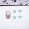 Mini Estrela de Cinco Pontas Coração Desenho Animado Acessórios para Unhas Série Macaron Cor Sólida Feminino Decorações de Unhas 3D Pequenos Acessórios
