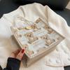 Bolso de Lino para Mujer, Bolso Cruzado Pequeño Japonés Trendy Estilo Ins 2026, Bolsa para Lonchera Bento de Estudiante para Mujer