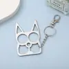 Llavero Multifuncional Acero Inoxidable Creativo Llave Inglesa Chica Lobo Protección Defensa Exterior Ventana Rota 6 en 1 Regalos de Comercio Exterior