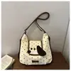 Mochila de Coelho Miffy Estrela Quebrada Fofa de Desenho Animado Design de Nicho Feminino Bolsa Transversal de Ombro Único Doce com Laço Infantil